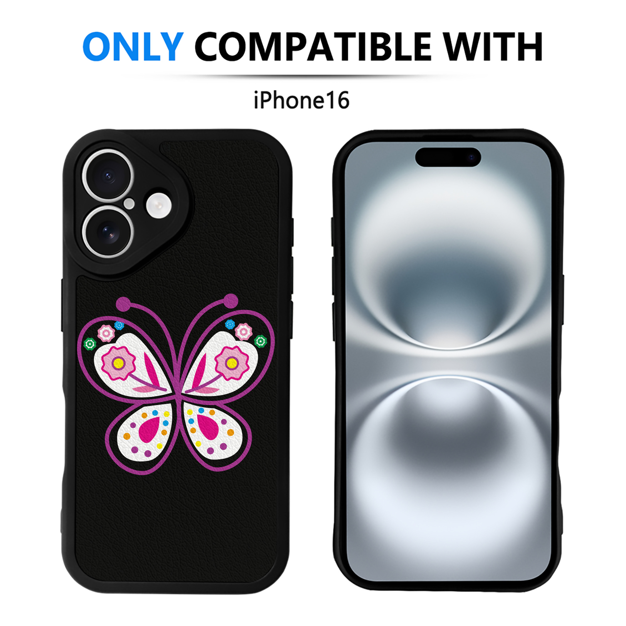 （画像用） Hello Kitty ハローキティ 【iPhone 16シリーズ対応】シリコンスマホケース（レザー調） 材質：シリコン